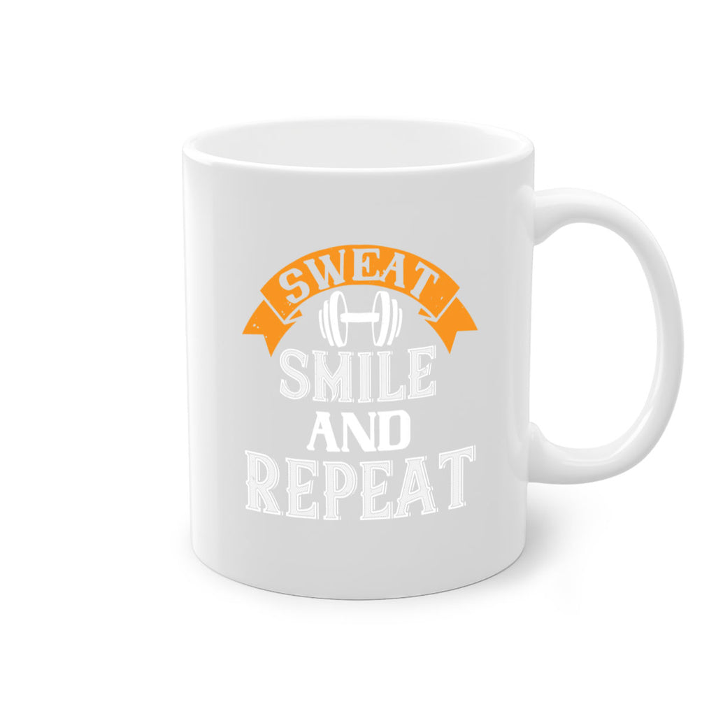 sweat smail and repeat 67#- gym-Mug / Coffee Cup