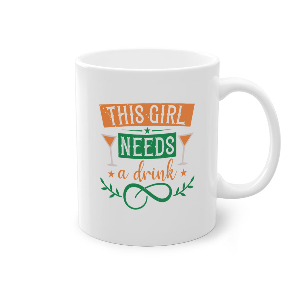 this girl needs a drink 36#- mardi gras-Mug / Coffee Cup