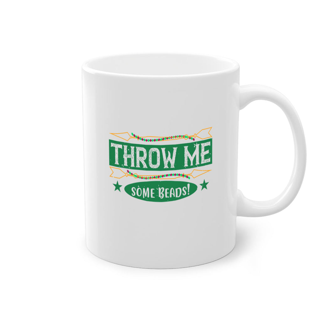 throw me some beads 34#- mardi gras-Mug / Coffee Cup