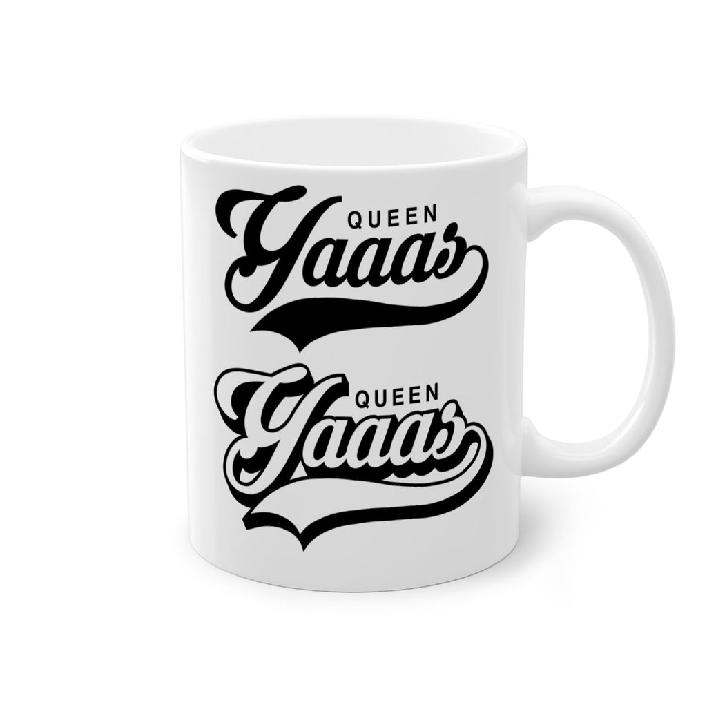 yaaas queen script 5#- black words - phrases-Mug / Coffee Cup