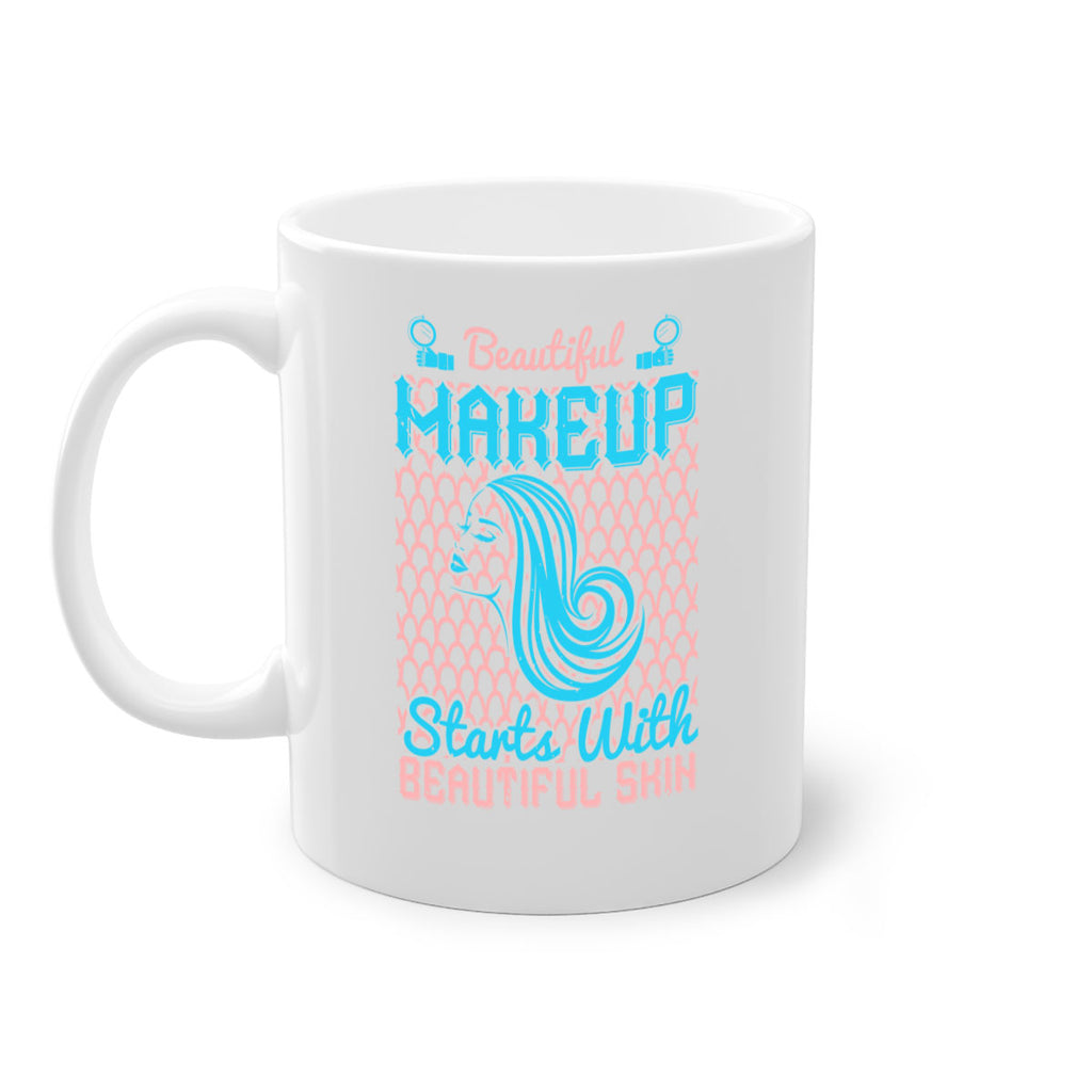 Beautiful makeup starts with beautiful skin Style 172#- makeup-Mug / Coffee Cup