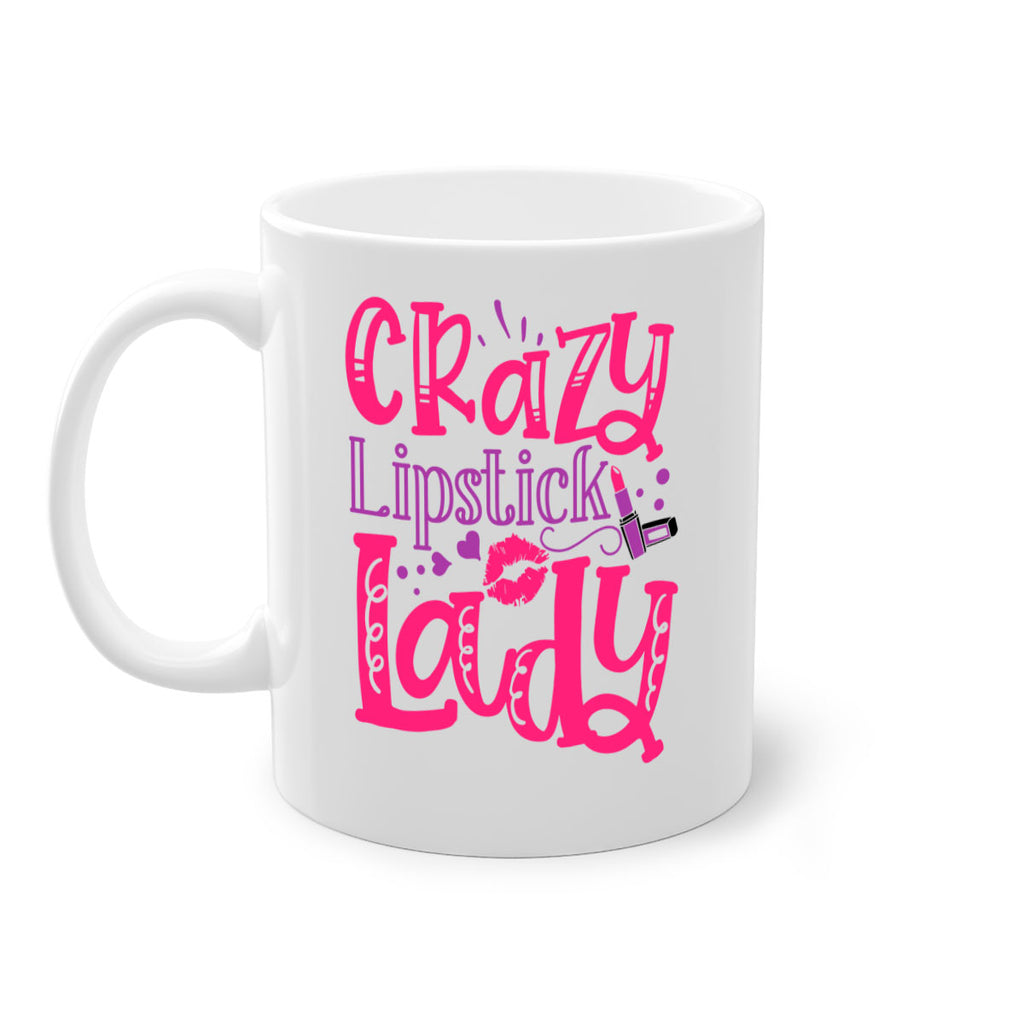 Crazy Lipstick Lady Style 241#- makeup-Mug / Coffee Cup