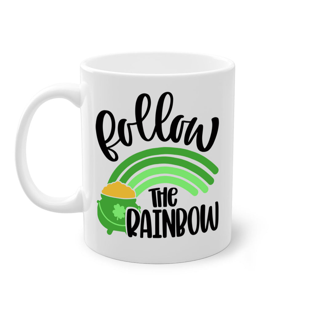 Follow The Rainbow Style 99#- St Patricks Day-Mug / Coffee Cup