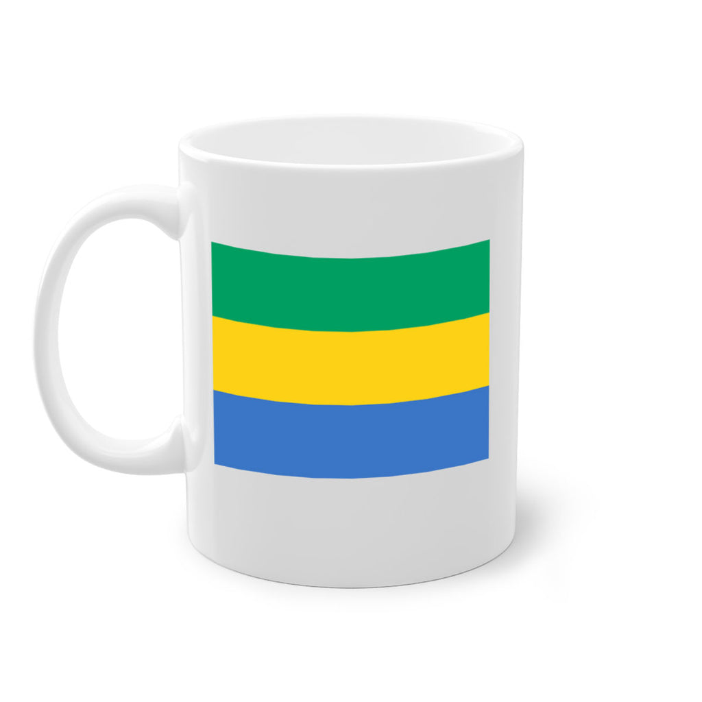 Gabon 136#- world flag-Mug / Coffee Cup