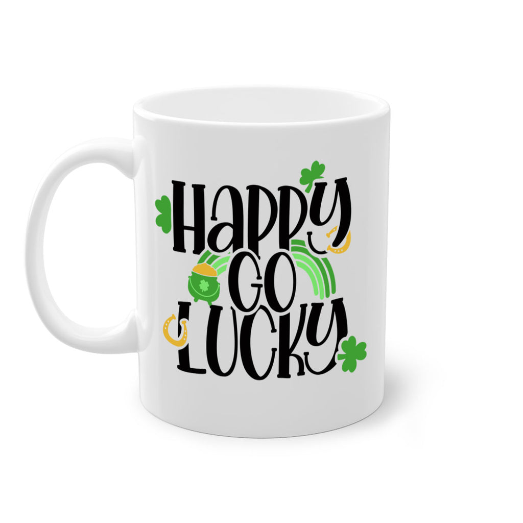 Happy Go Lucky Style 96#- St Patricks Day-Mug / Coffee Cup