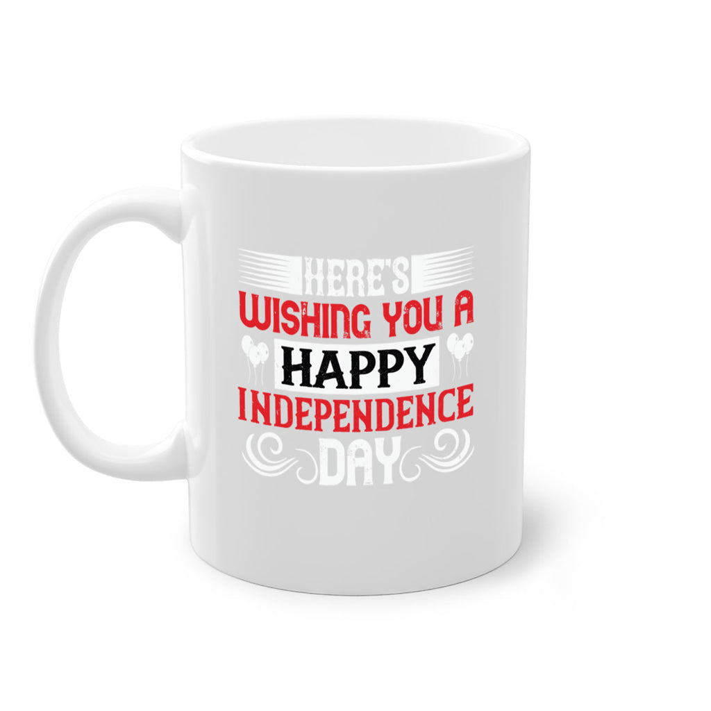 Heres wishing you a happy Independence Day Style 111#- 4th Of July-Mug / Coffee Cup