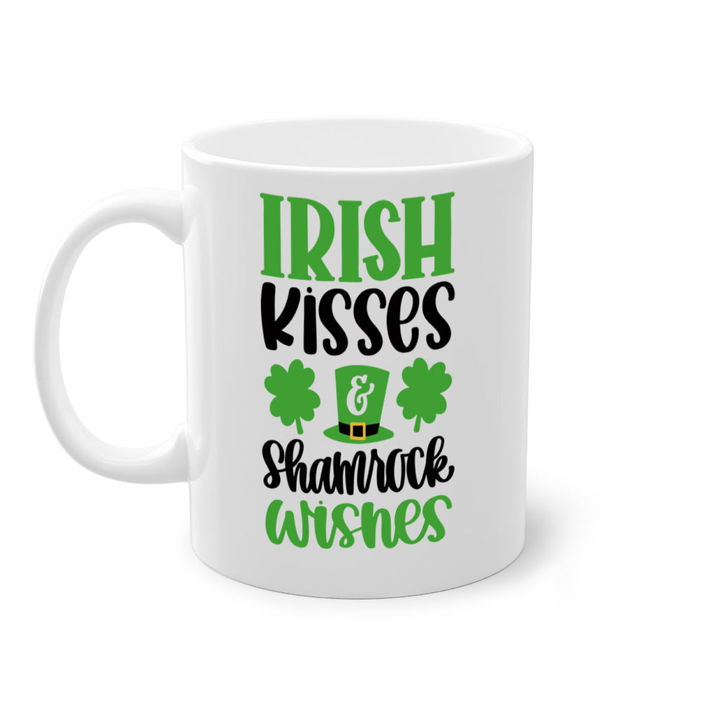 Irish Kisses Shamrock Wishes Style 81#- St Patricks Day-Mug / Coffee Cup