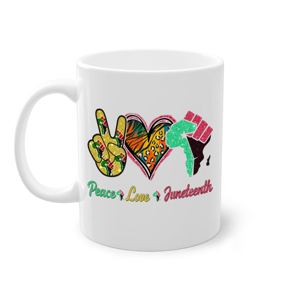 Peace Love Juneteenth Day Fist Png 8#- juneteenth-Mug / Coffee Cup