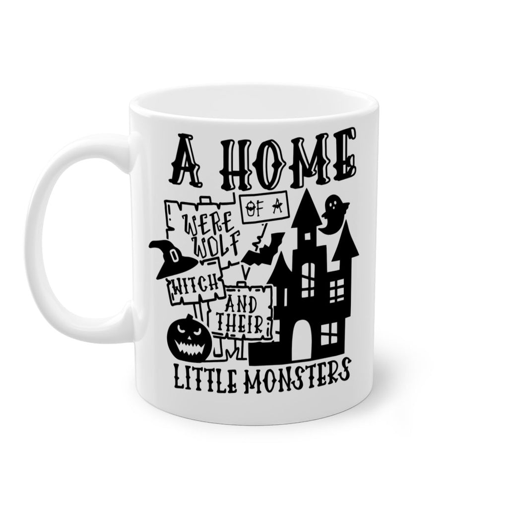 a home of a were wolf witch and their little monsters 96#- halloween-Mug / Coffee Cup