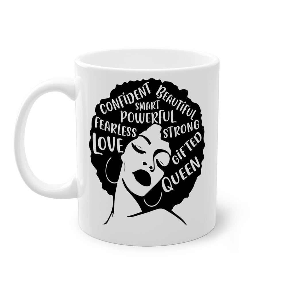 afro lady with words 24#- Black women - Girls-Mug / Coffee Cup