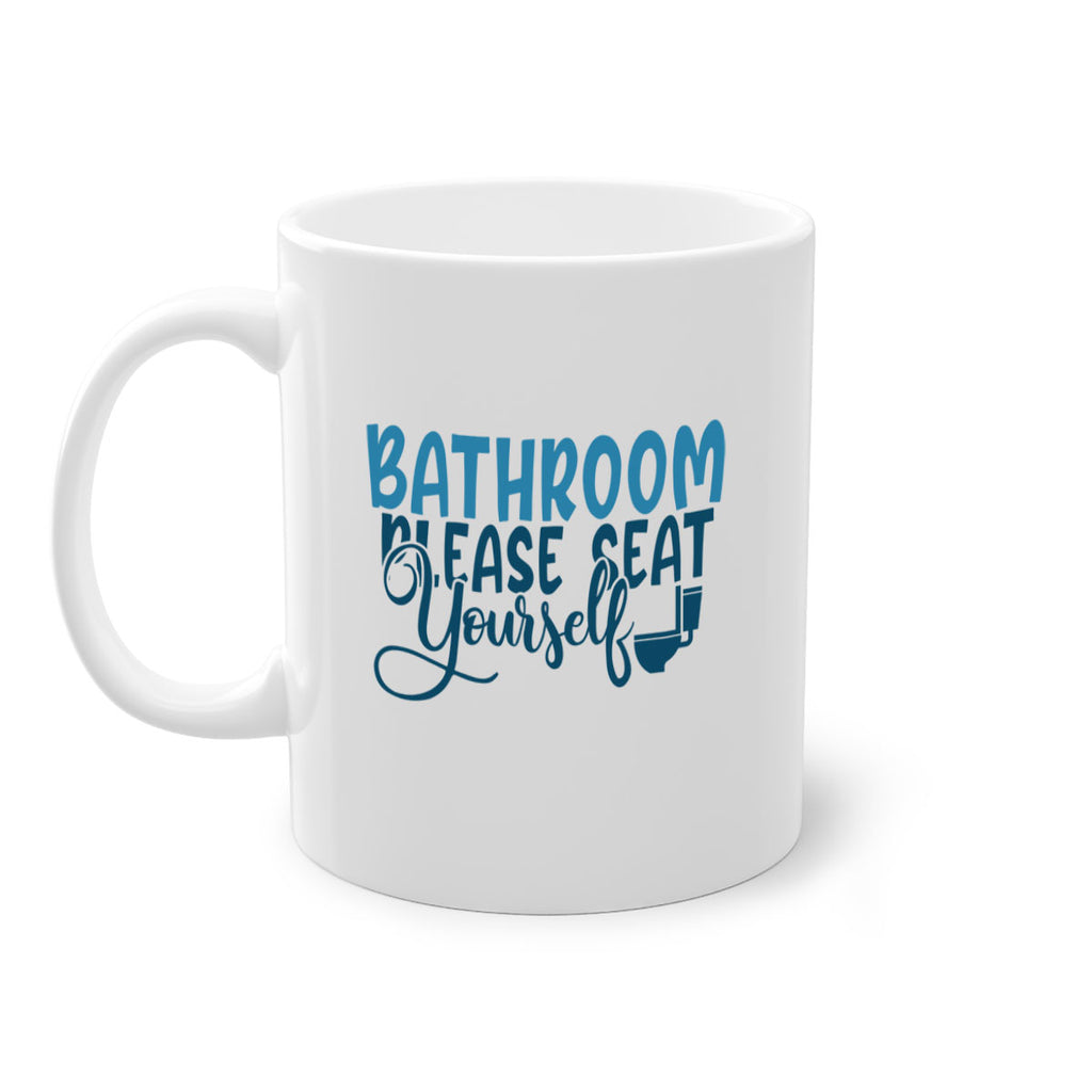 bathroom please seat yourself 92#- bathroom-Mug / Coffee Cup