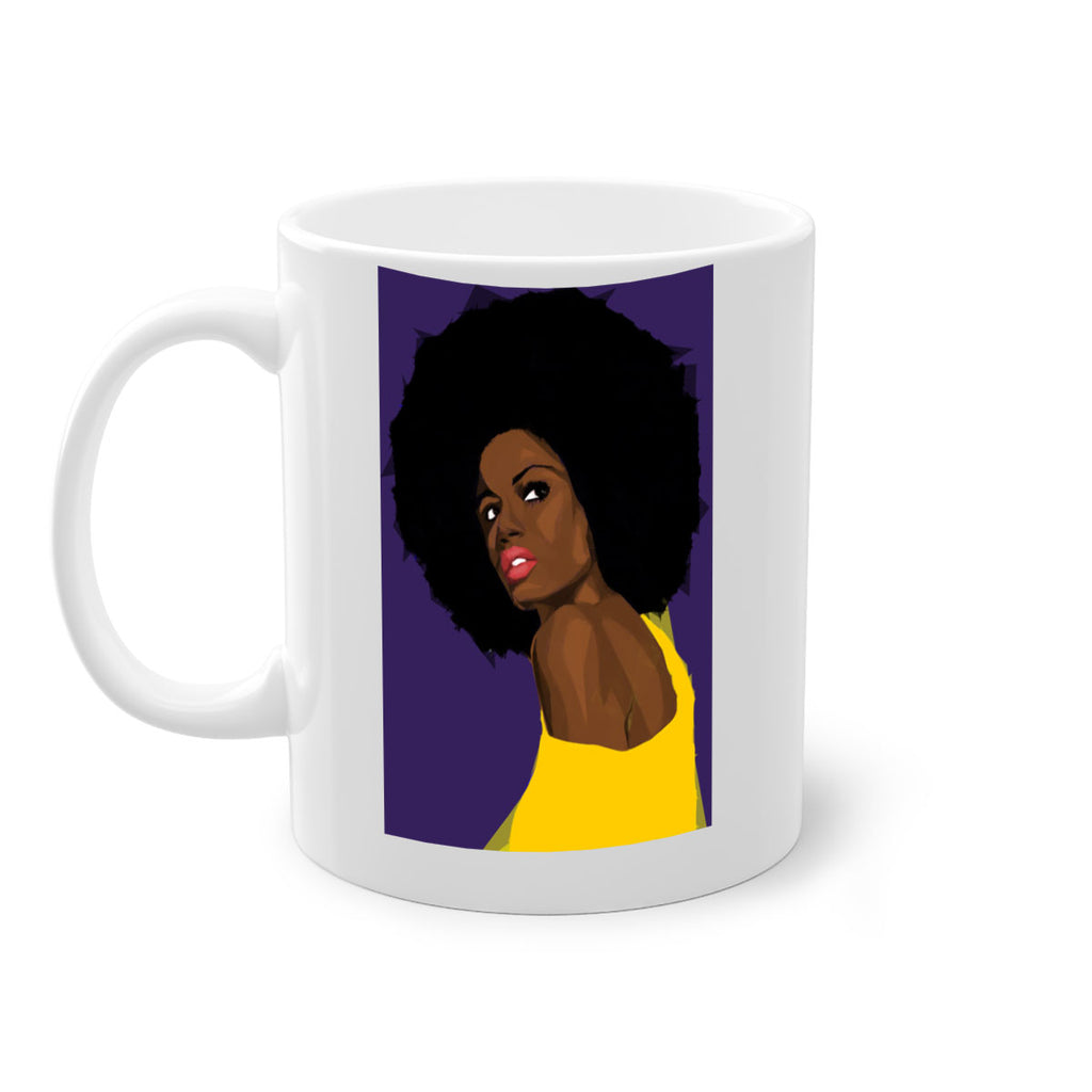 beautiful black woman geometric 60#- Black women - Girls-Mug / Coffee Cup