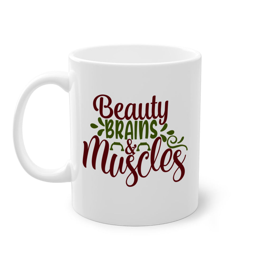 beauty brains muscles 52#- gym-Mug / Coffee Cup