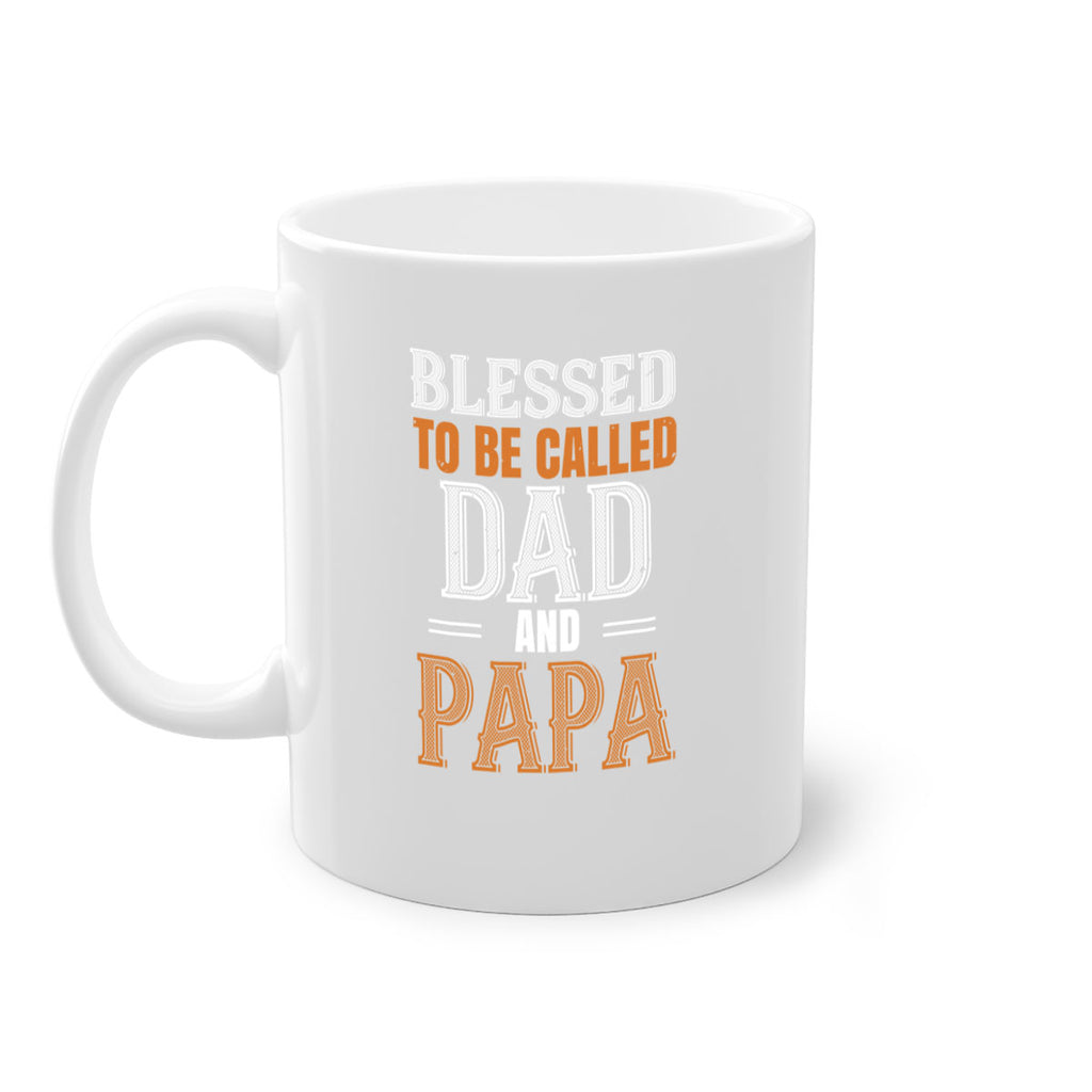 blessed to be called dad and papa 45#- grandpa-Mug / Coffee Cup