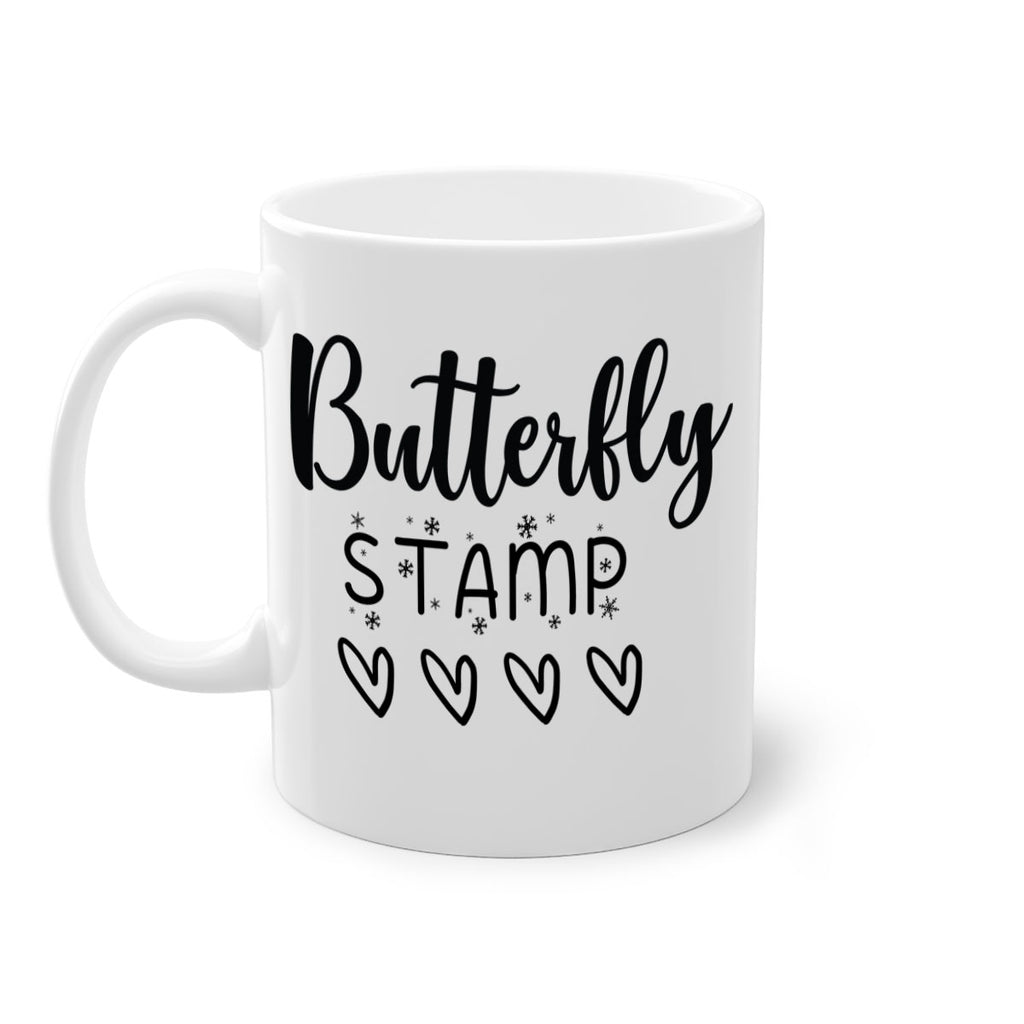 butterfly stamp style 84#- christmas-Mug / Coffee Cup