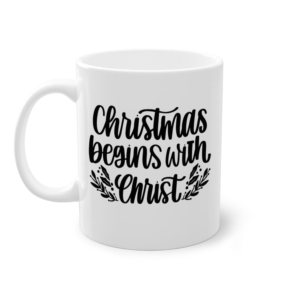 christmas begins with christ 203#- christmas-Mug / Coffee Cup