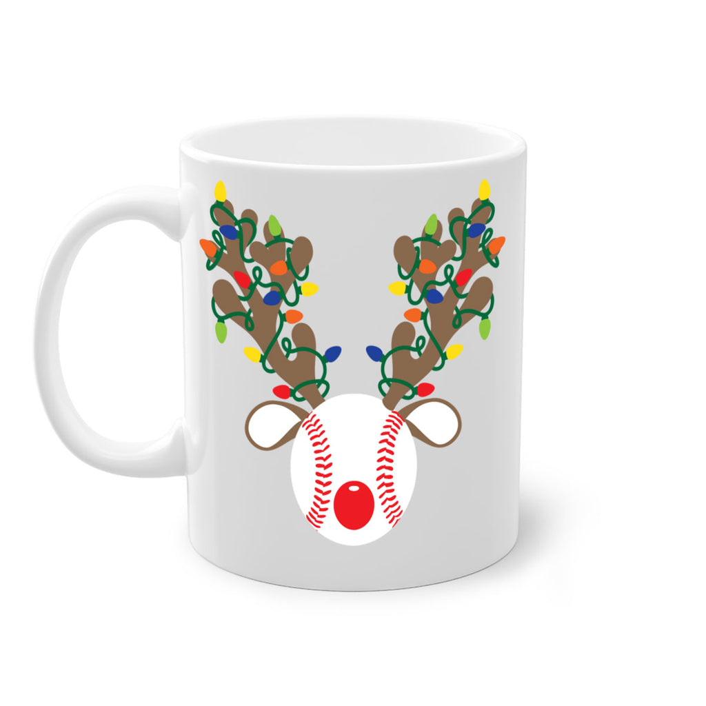 christmas reindeer antler baseball style 114#- christmas-Mug / Coffee Cup