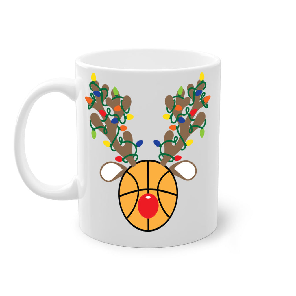 christmas reindeer antler basketball style 115#- christmas-Mug / Coffee Cup