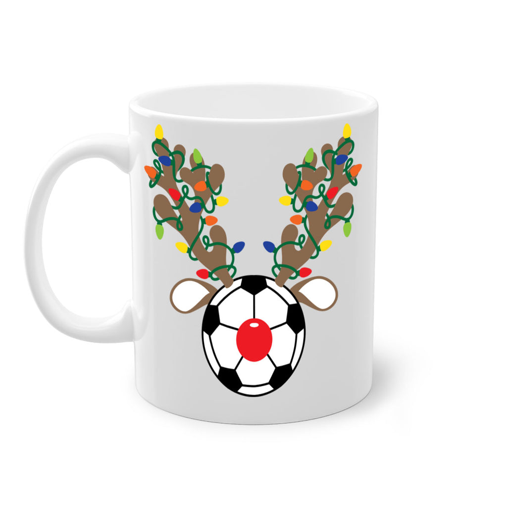 christmas reindeer antler soccer style 118#- christmas-Mug / Coffee Cup