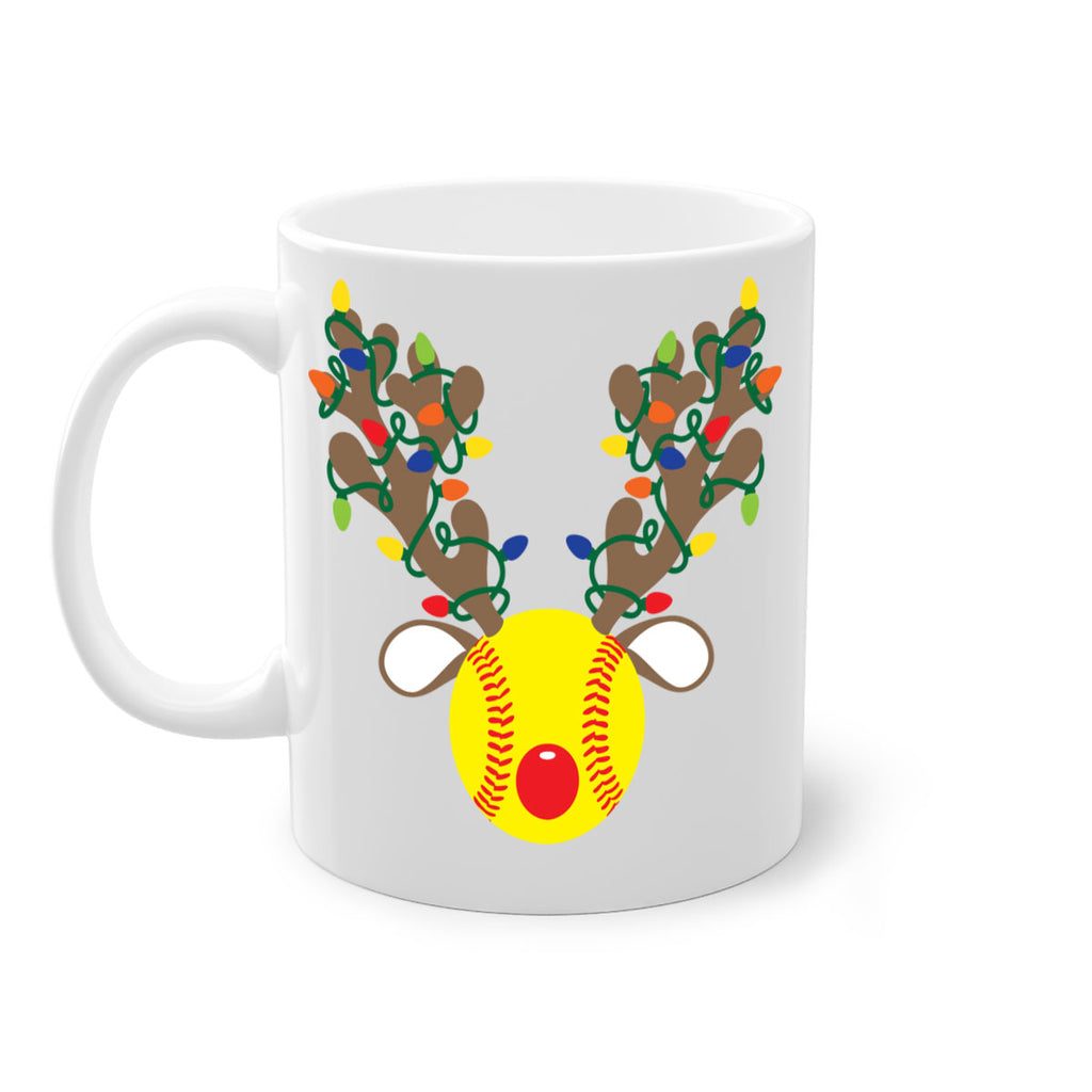 christmas reindeer antler softball style 119#- christmas-Mug / Coffee Cup