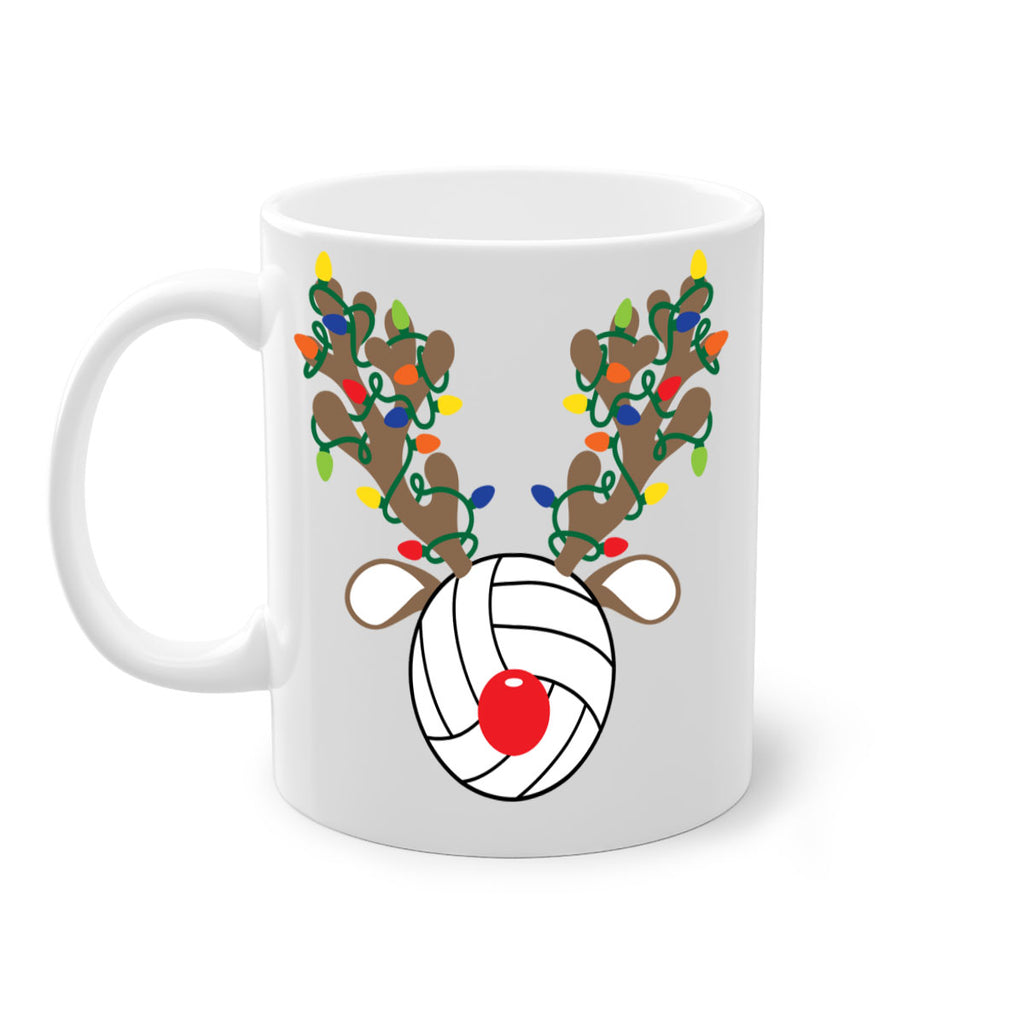 christmas reindeer antler volleyball style 121#- christmas-Mug / Coffee Cup