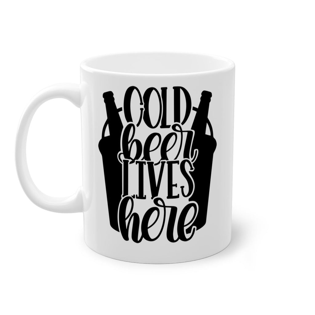 cold beer lives here 43#- beer-Mug / Coffee Cup