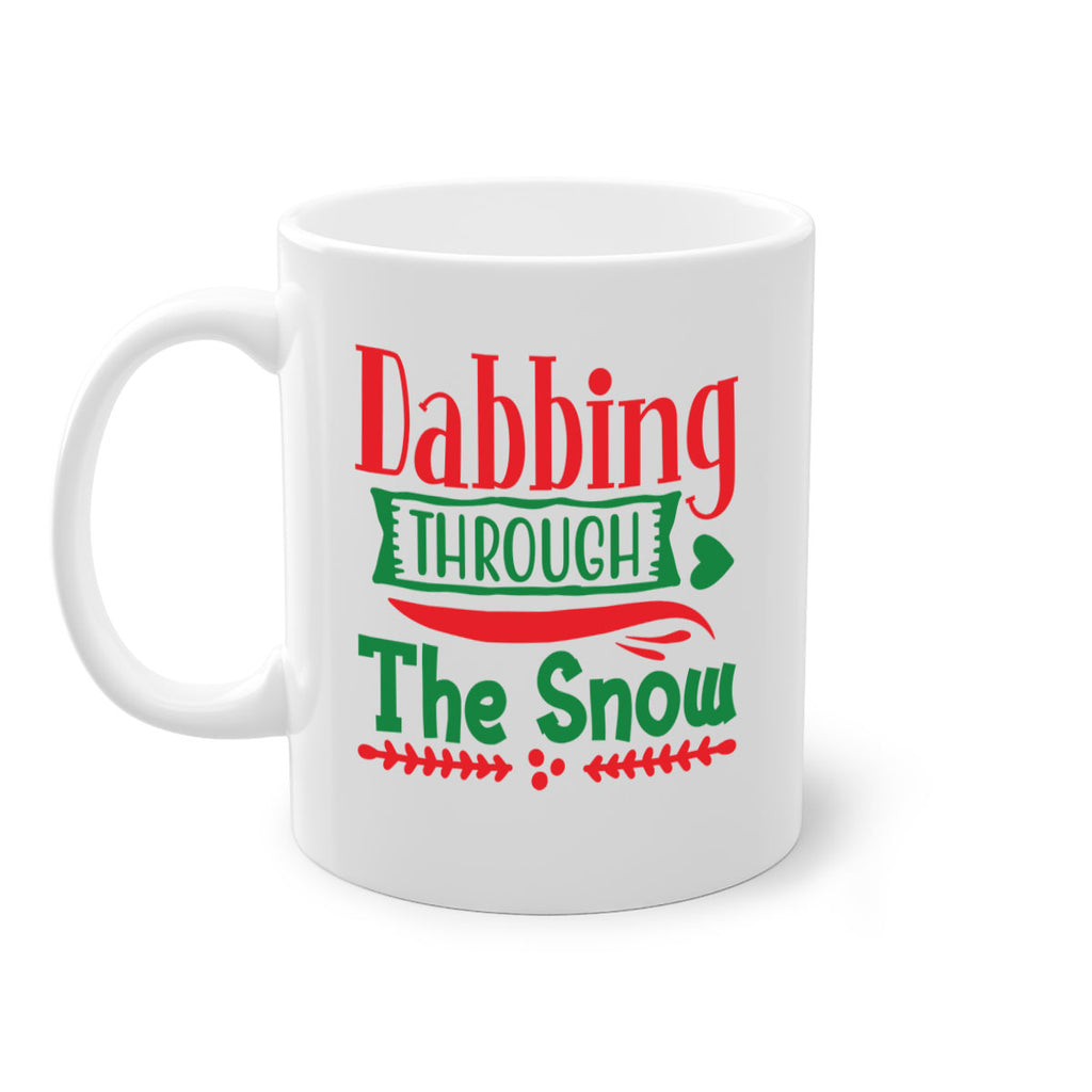 dabbing through the snow style 145#- christmas-Mug / Coffee Cup