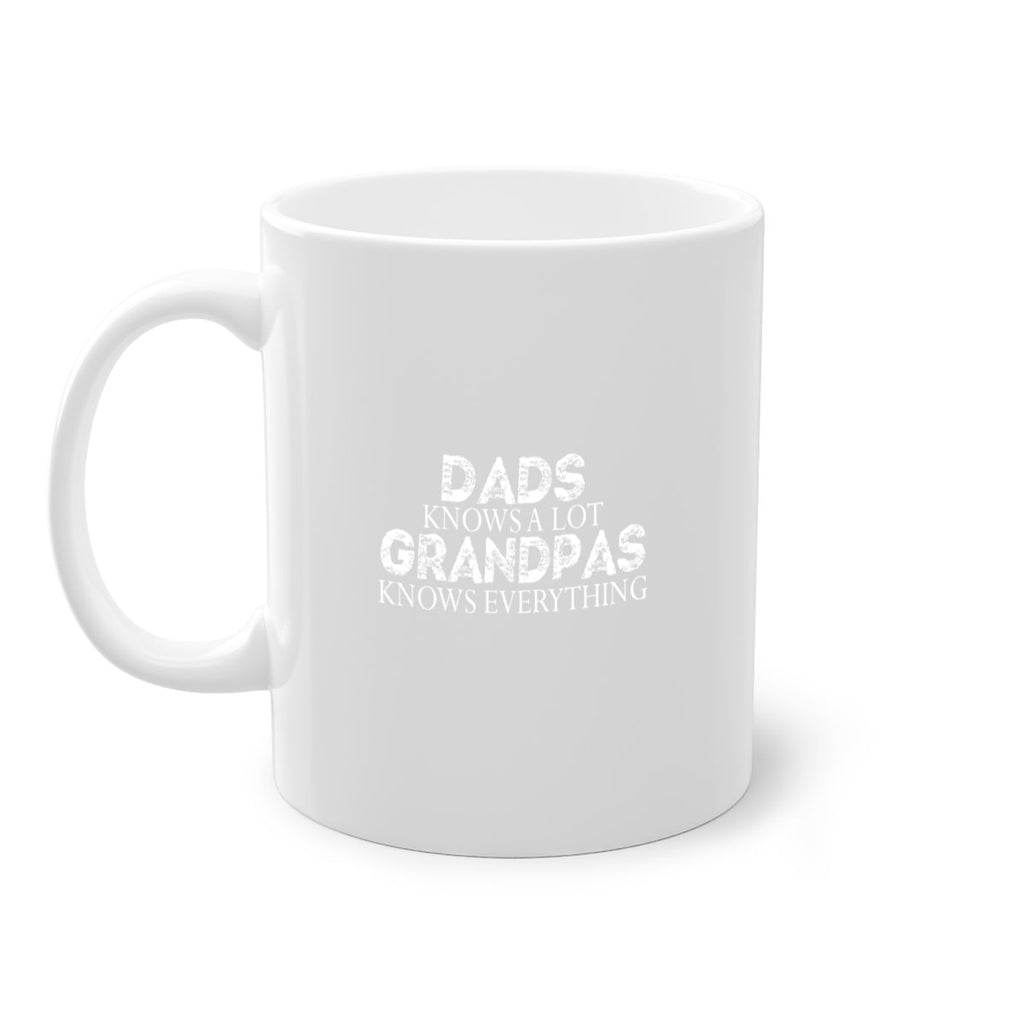 dads knows a lot grandpas knows everything 15#- dad-Mug / Coffee Cup