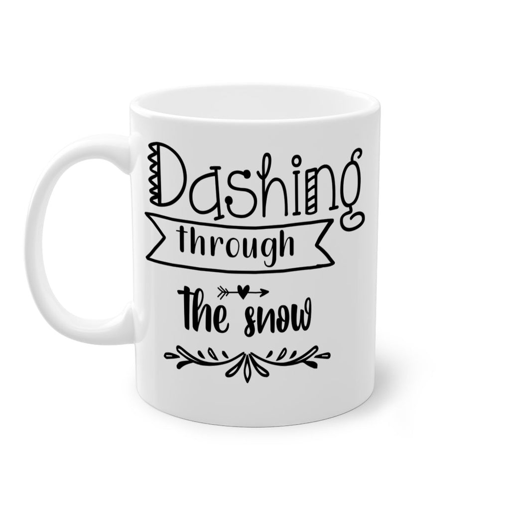 dashing through the snow style 149#- christmas-Mug / Coffee Cup