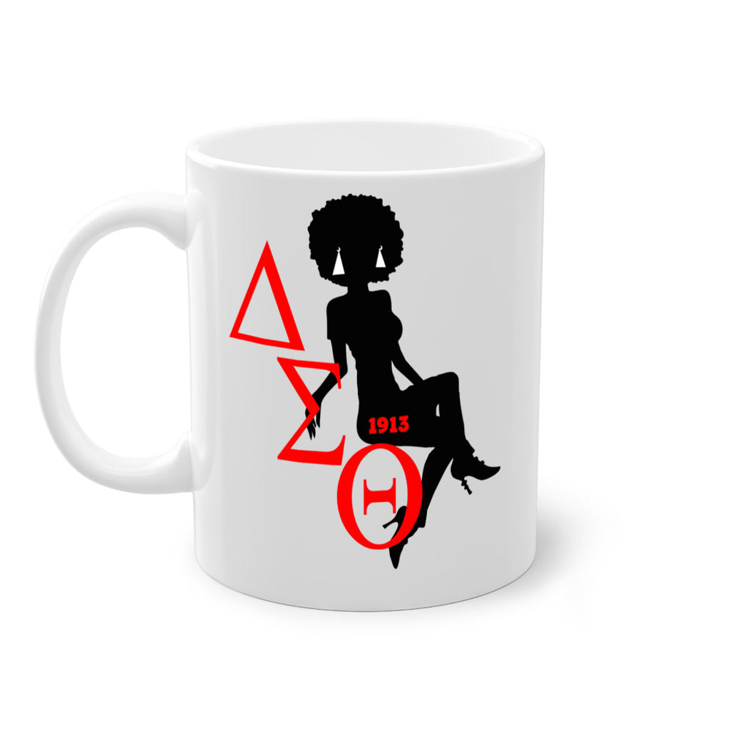 delta sigma theta 7#- black words - phrases-Mug / Coffee Cup