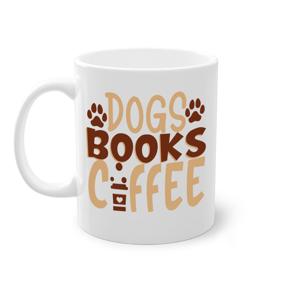 dogs books coffee 214#- coffee-Mug / Coffee Cup