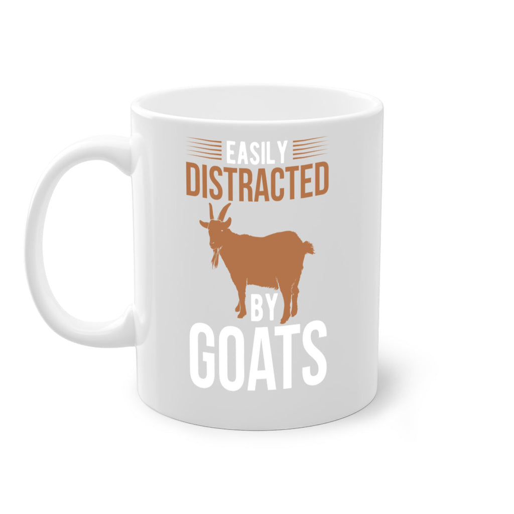 easily distracted by goats Style 5#- goat-Mug / Coffee Cup