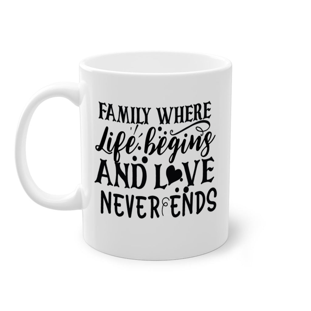 family where life begins and love never ends 33#- Family-Mug / Coffee Cup