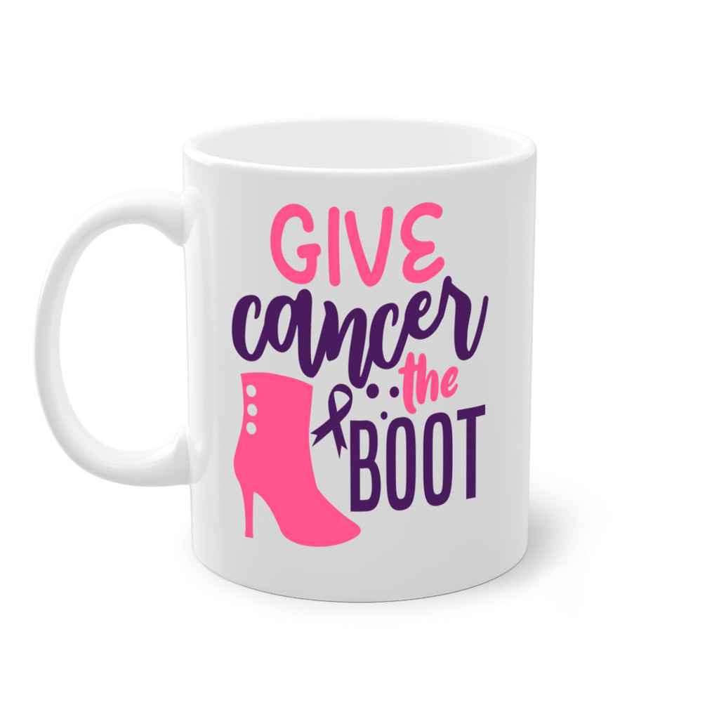 give cancer the boot Style 11#- breast cancer-Mug / Coffee Cup