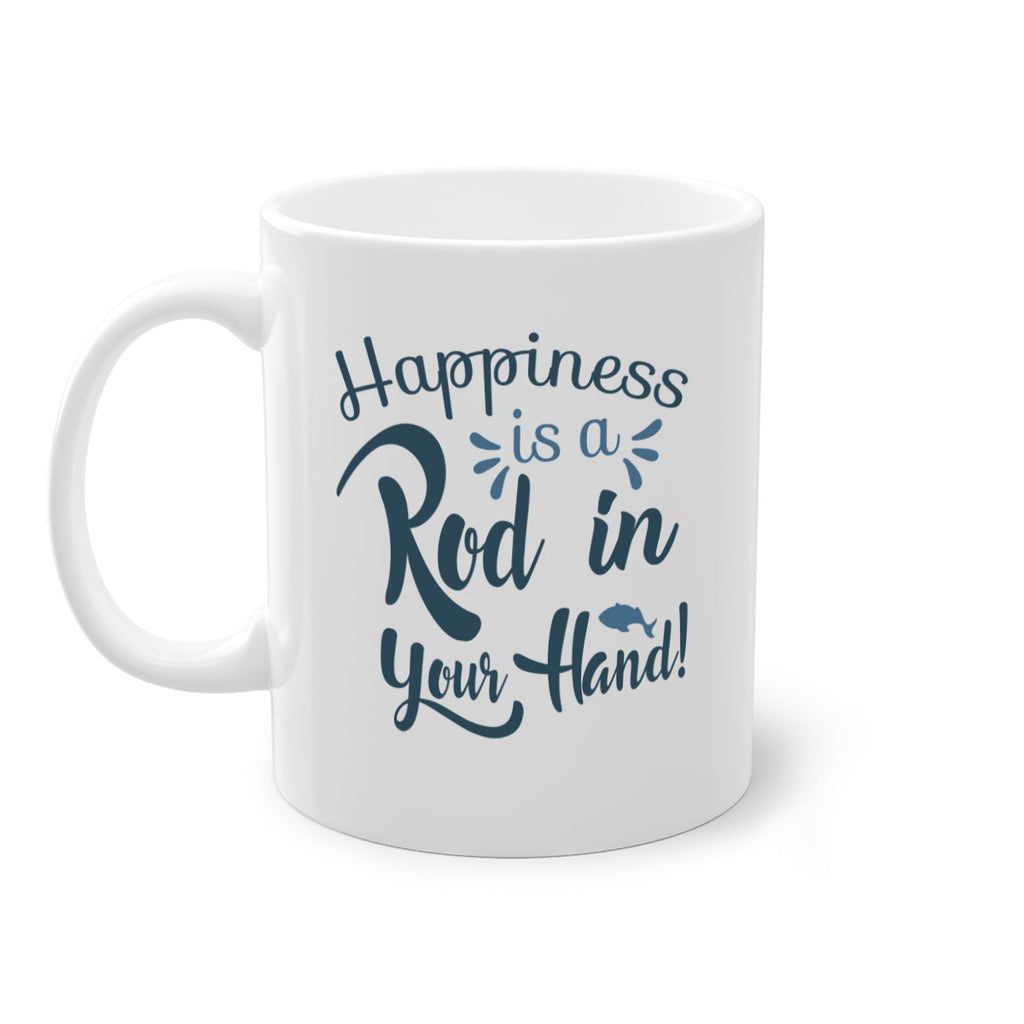 happiness is a rod 123#- fishing-Mug / Coffee Cup