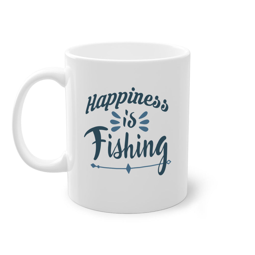 happiness is fishing 122#- fishing-Mug / Coffee Cup