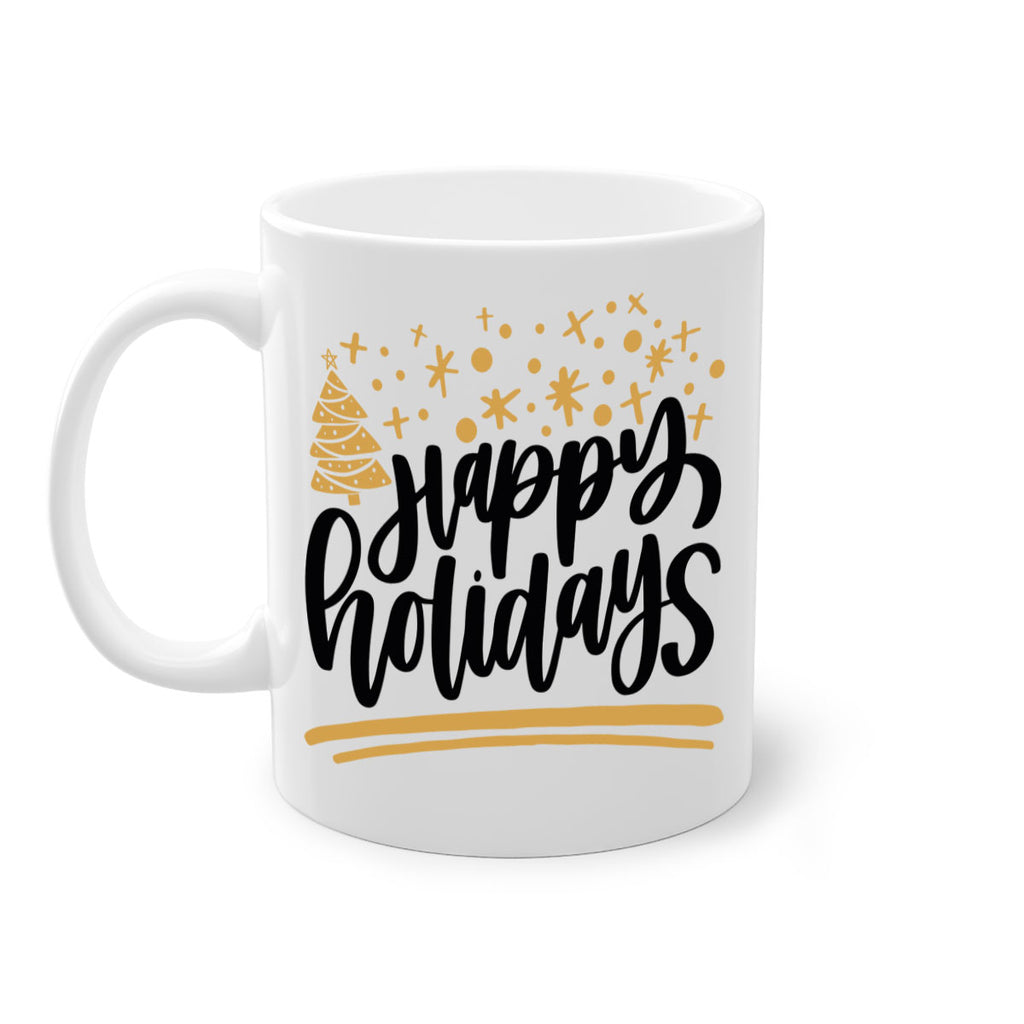 happy holidays gold 148#- christmas-Mug / Coffee Cup