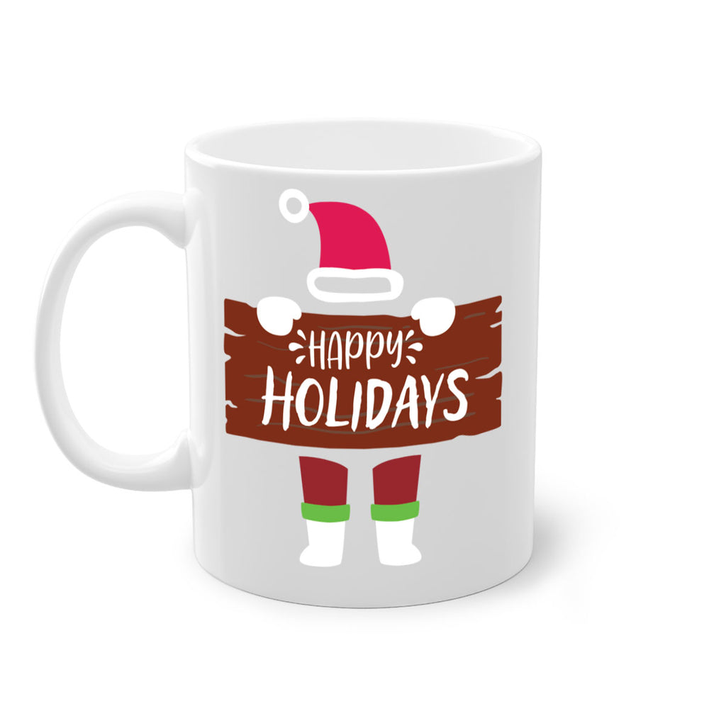 happy holidays style 255#- christmas-Mug / Coffee Cup