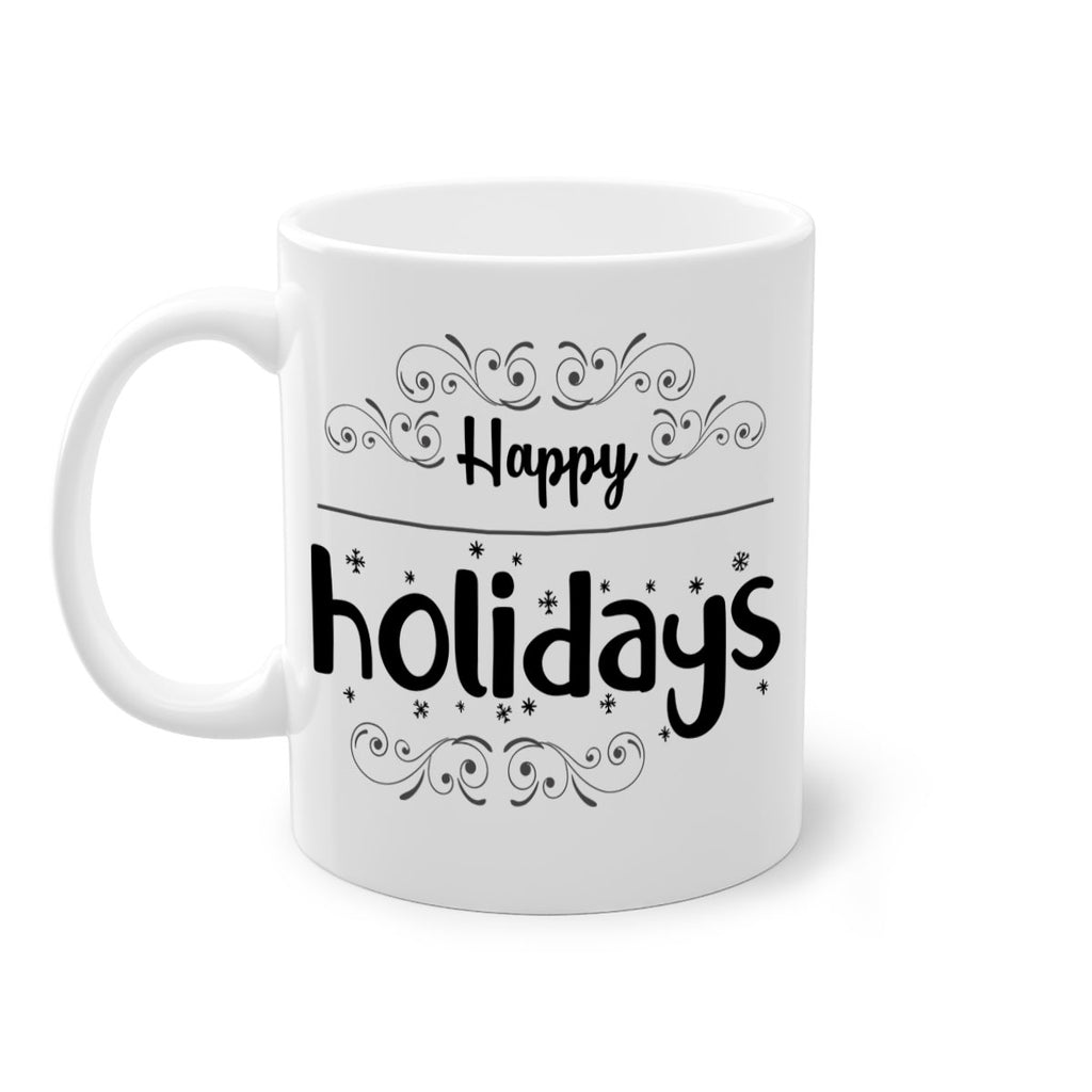 happy holidays style 256#- christmas-Mug / Coffee Cup