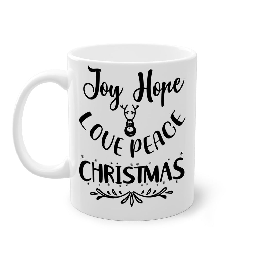 joy hope love peace christmas style 408#- christmas-Mug / Coffee Cup