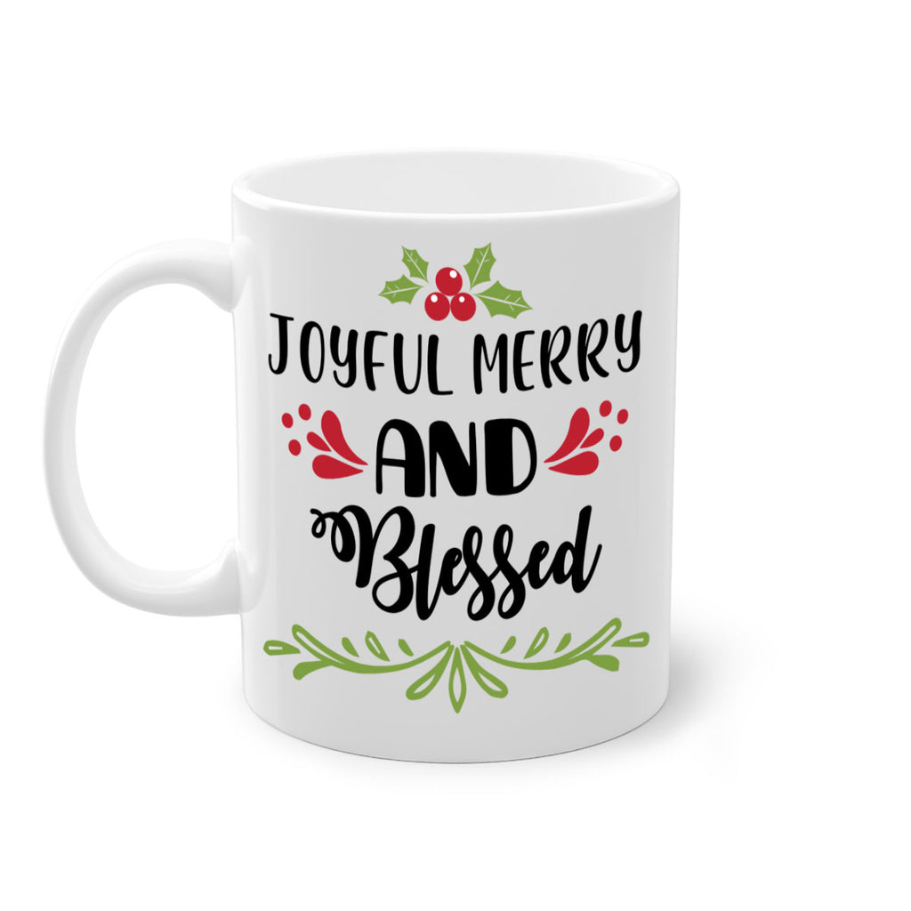 joyful merry and blessed style 419#- christmas-Mug / Coffee Cup