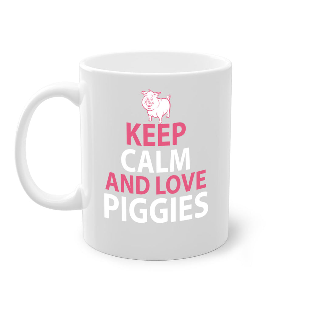 keep calm and love piggies Style 47#- pig-Mug / Coffee Cup