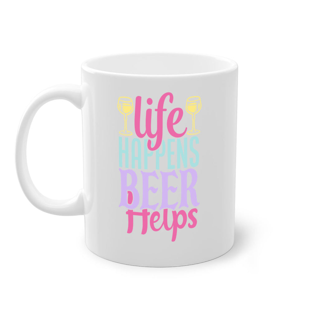 life happens beer helps 141#- beer-Mug / Coffee Cup