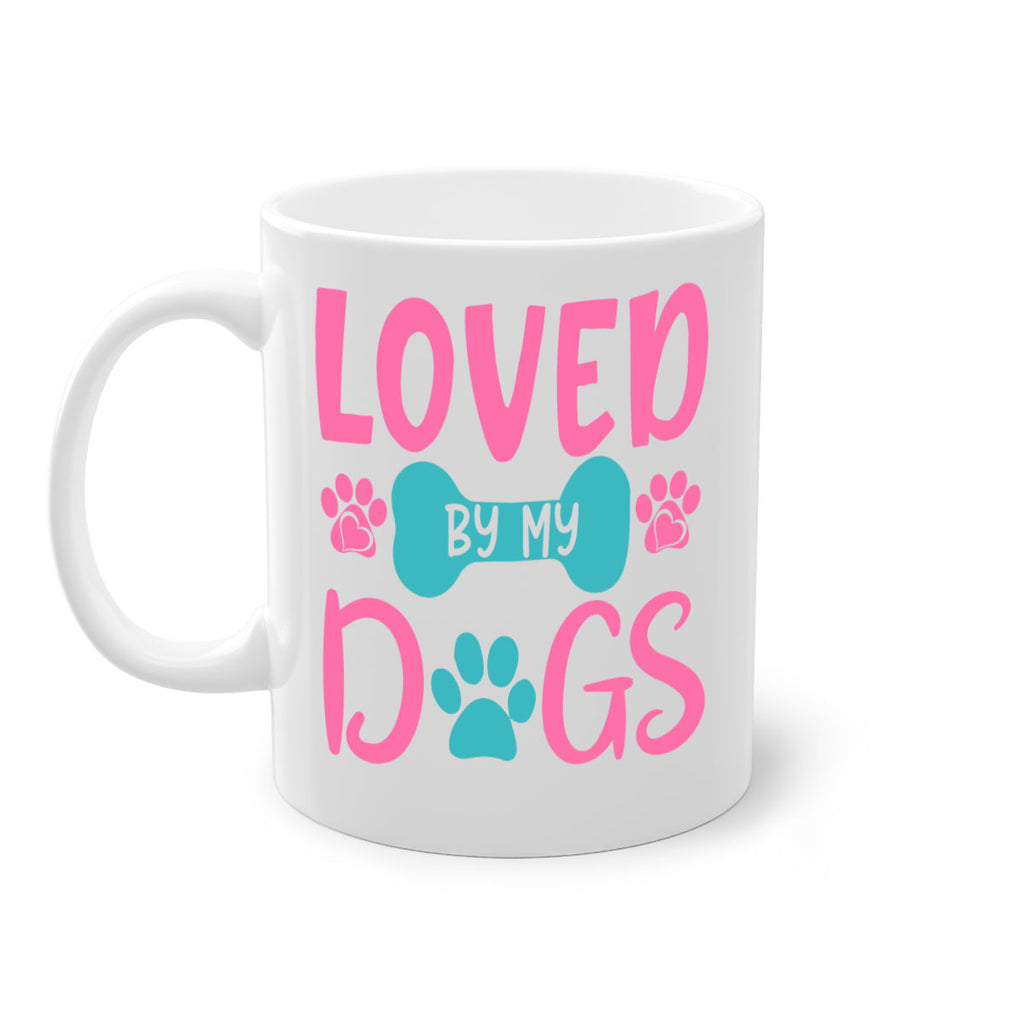 loved by my dogs 327#- mom-Mug / Coffee Cup