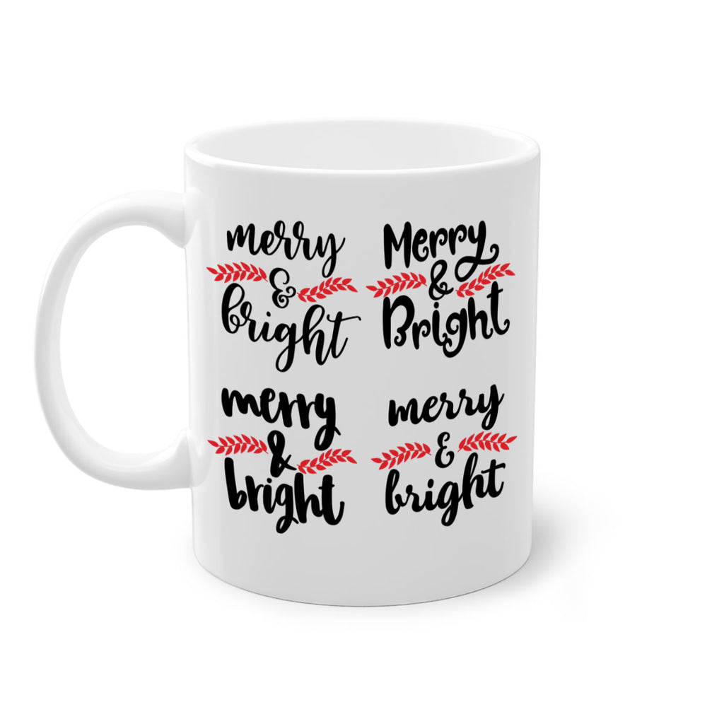 merry & bright style 465#- christmas-Mug / Coffee Cup