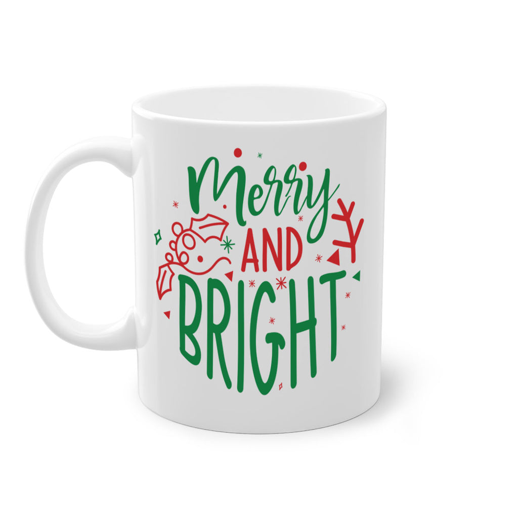 merry and bright style 471#- christmas-Mug / Coffee Cup