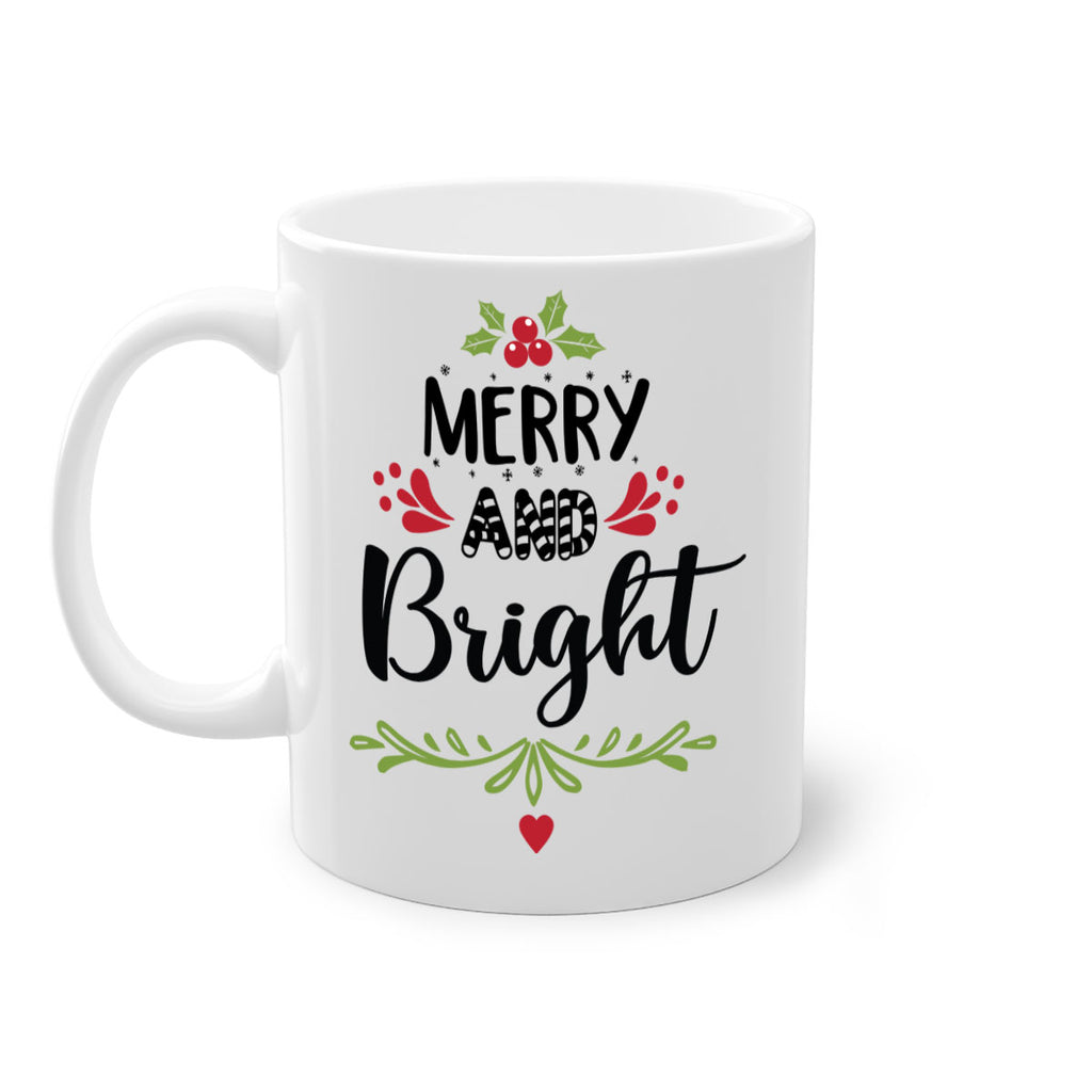 merry and bright style 474#- christmas-Mug / Coffee Cup