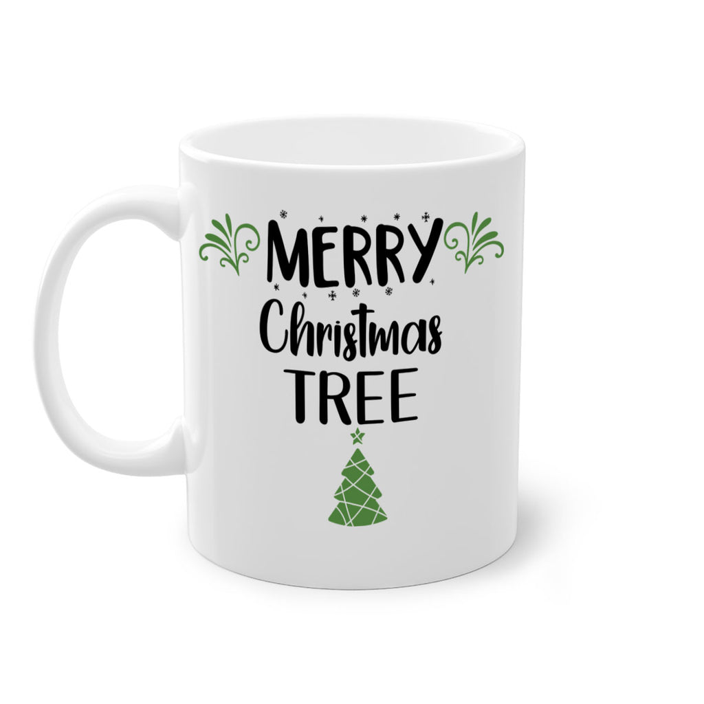merry christmas tree style 504#- christmas-Mug / Coffee Cup
