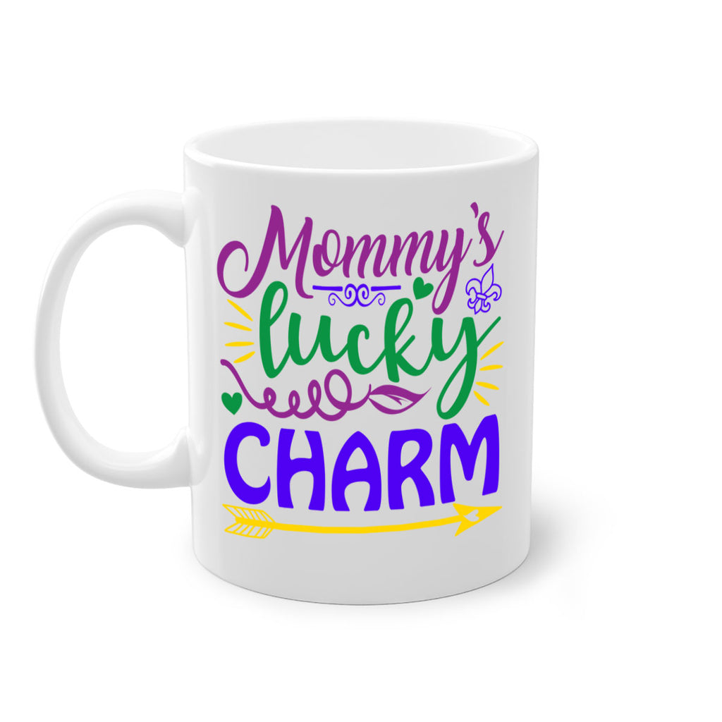 mommys lucky charm 6#- mardi gras-Mug / Coffee Cup