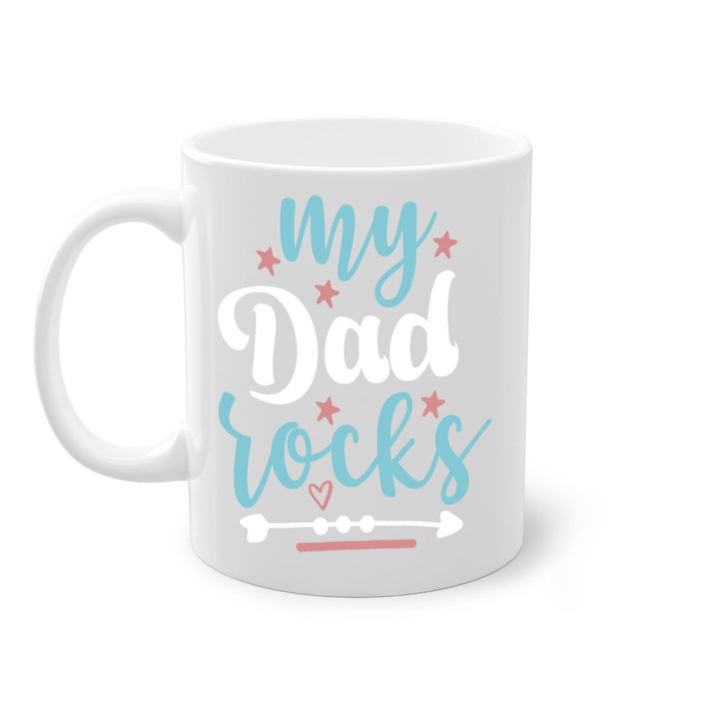 my dad rocks 82#- fathers day-Mug / Coffee Cup